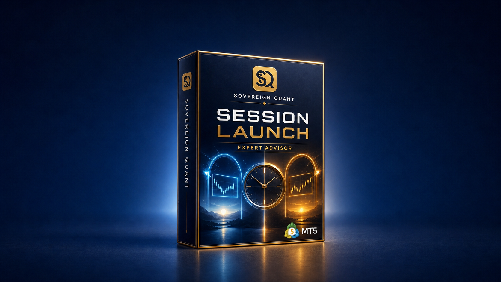 Produktbox des automatisierten Handelssystems Session Launch für MetaTrader 5